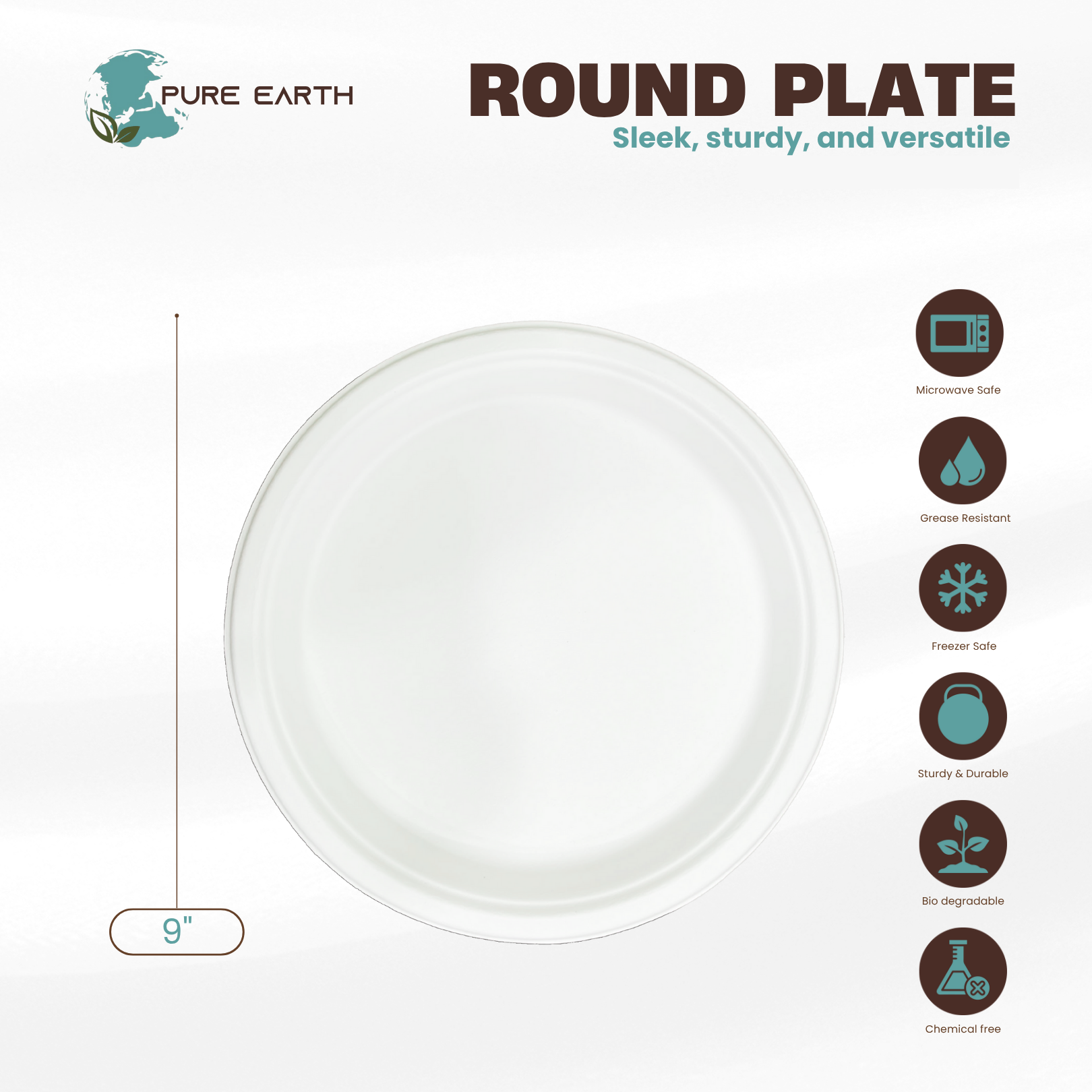 Round Plates - 9 Inch
